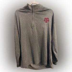 Texas A&M Charcoal Quarter-Zip Pullover